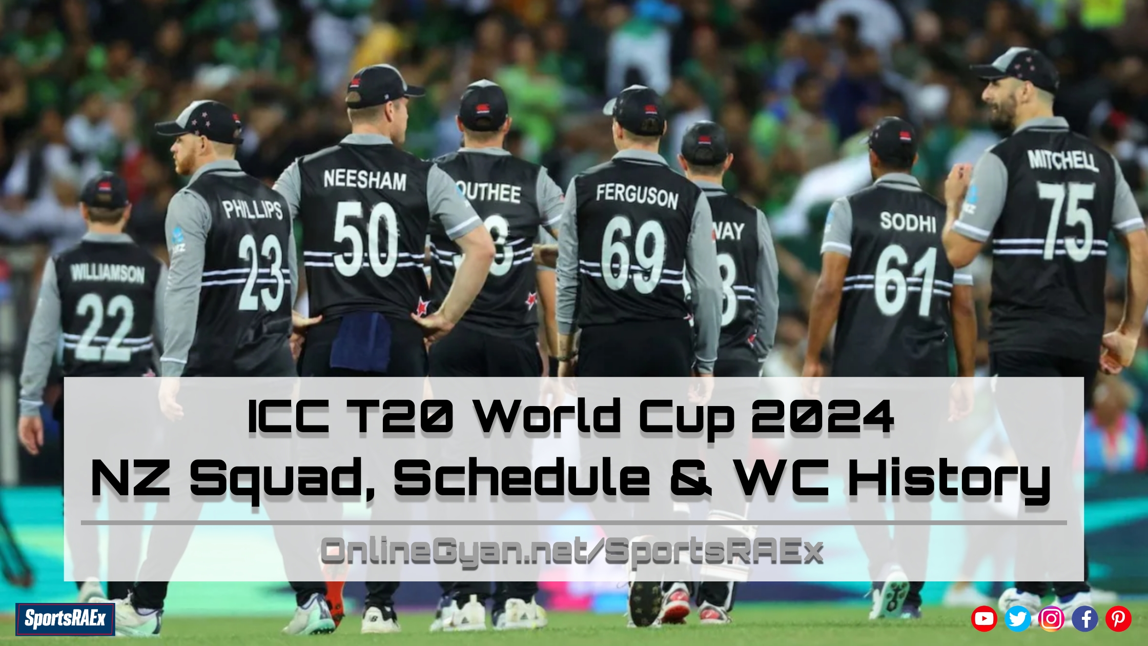 Team New Zealand Squad, Schedule & Results Tracker in ICC T20 World Cup 2024